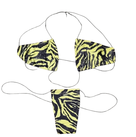 2-Piece Elastic String Bikini, Size Small