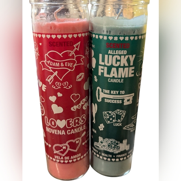 Set of 2 Scented Ritual Candles- Halloween Decor